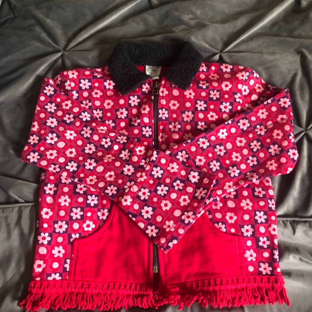 Girl’s Pink Floral Jacket